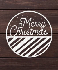 Merry Christmas Round Sign
