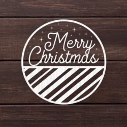 Merry Christmas Round Sign