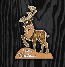 Multilayer Christmas Deer
