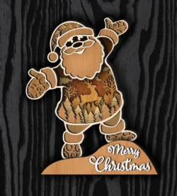 Multilayer Christmas Santa
