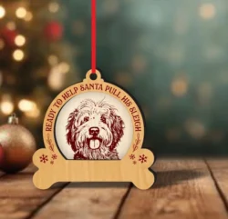 Old English Sheepdog Dog Christmas Ornament