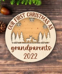 Our First Christmas As Grandparents Ornament