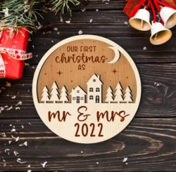 Our First Christmas As Mr & Mrs Ornament