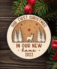 Our First Christmas In Our New Home Ornament