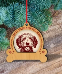 Poodle Dog Christmas Ornament