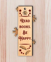 Read Book Be Happy Christmas Bookmark