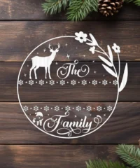 Reindeer Christmas Family Name