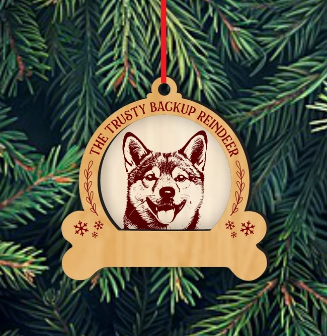 Shiba Inu Dog Christmas Ornament