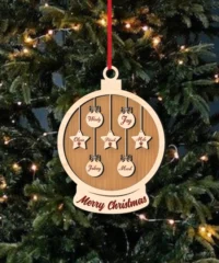 Snow Globe Christmas Name Ornament