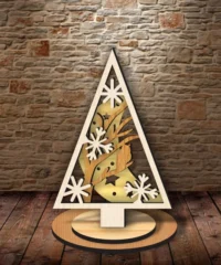 Snowflake And Owl Christmas Tree Ornament