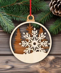 Snowflake Christmas Ball Decoration