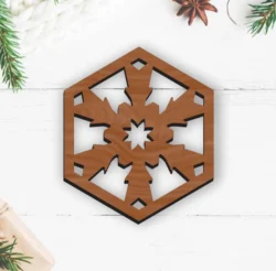 Snowflake Coasters