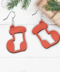 Sock Christmas Earring