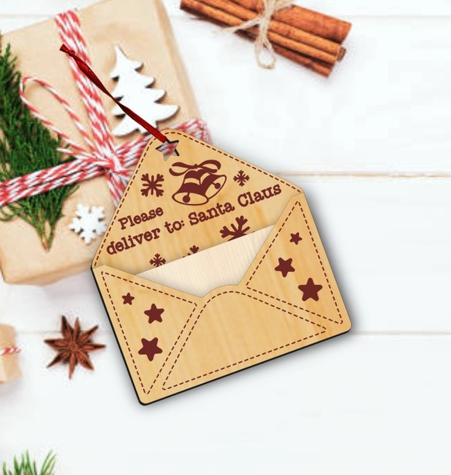 Star Dear Santa Letter Holder Ornament