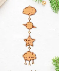 Stars Baby Birth Wooden Garland Name And Zodiac Capricorn Sign