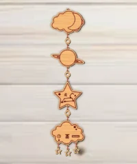 Stars Baby Birth Wooden Garland Name And Zodiac Leo Sign