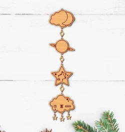 Stars Baby Birth Wooden Garland Name And Zodiac Libra Sign
