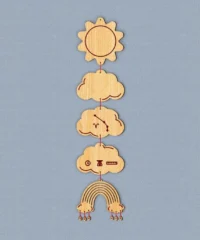 Sun Baby Birth Wooden Garland Name And Zodiac Aries