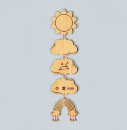 Sun Baby Birth Wooden Garland Name And Zodiac Leo Sign