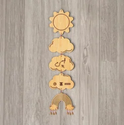 Sun Baby Birth Wooden Garland Name And Zodiac Scorpio Sign