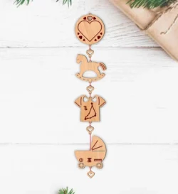 Toys Baby Birth Wooden Garland Name And Zodiac Capricorn Sign