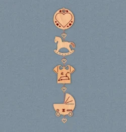 Toys Baby Birth Wooden Garland Name And Zodiac Leo Sign