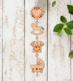 Toys Baby Birth Wooden Garland Name And Zodiac Sagittarius Sign