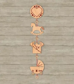 Toys Baby Birth Wooden Garland Name And Zodiac Taurus Sign