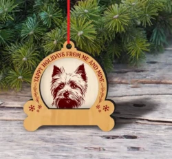 Yorkshire Terrier Dog Christmas Ornament