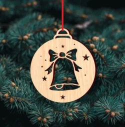 Christmas Bauble Ornament With Bell