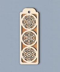 Christmas Bookmark With Ball Snowflake