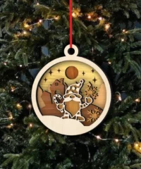 Christmas Gnome Ornament With House