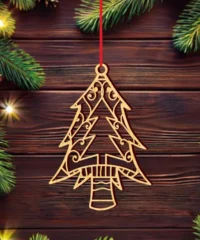 Christmas Tree Ornament With Pine Tree