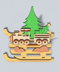 Christmas Tree Truck Christmas Sleigh Stand