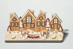 Christmas Village Candle Holder