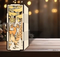 Christmas book nook