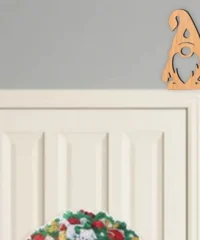 Gnome And Gift Box Snowflake Christmas Door Corner
