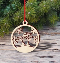 Gnome With Snowflake Christmas Ornament