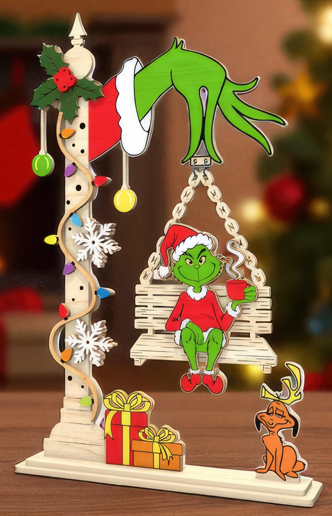 Grinch swinging