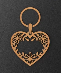 Mom Keychain With Heart