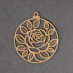 Mom Keychain With Rose