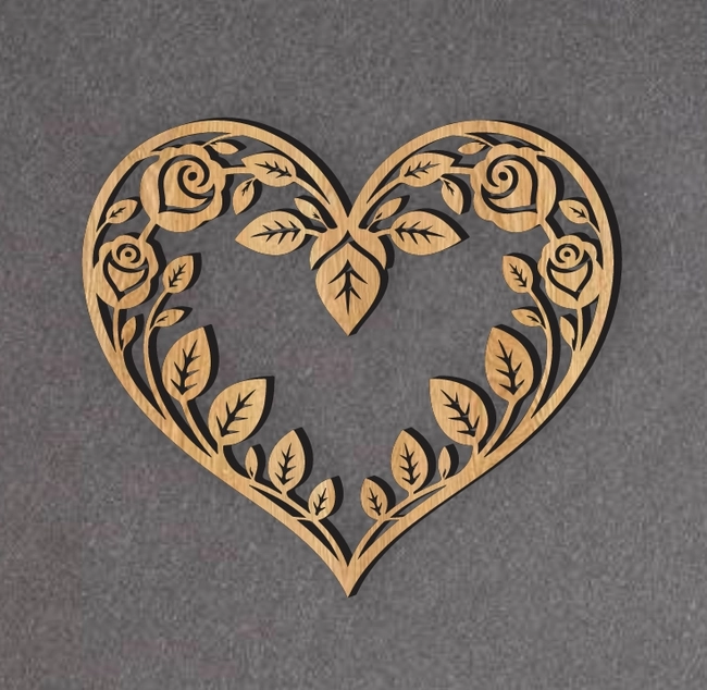 Mom Keychain With Rose And Heart