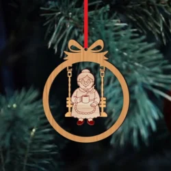Mrs. Claus Christmas Swing Ornament