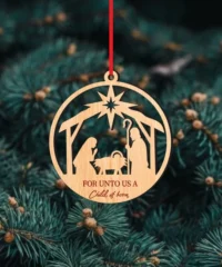 Nativity Scene Christmas Ornament