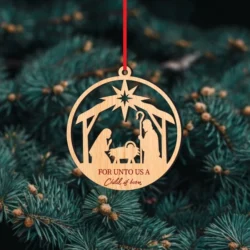 Nativity Scene Christmas Ornament