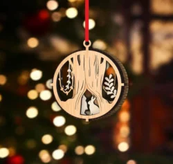 Rabbit Christmas Ornament