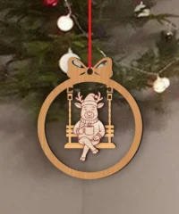 Reindeer Christmas Swing Ornament Reindeer Christmas Swing Ornament