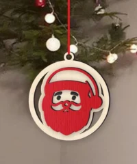 Santa Face Christmas Ornament