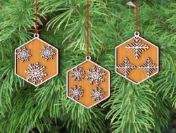 Snowflake Christmas Bauble Ornament