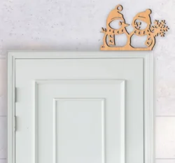 Snowman Christmas Door Corner